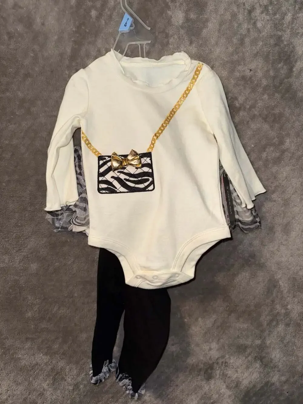 Wonder Nation Infant Baby Girl 3-Piece Outfit Set